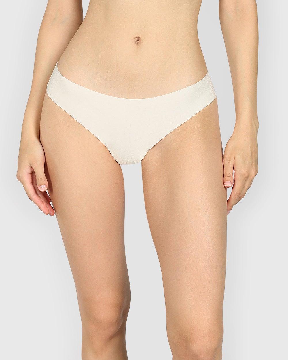 La Senza No Show Thong Panty in Pearled Ivory - Image 1