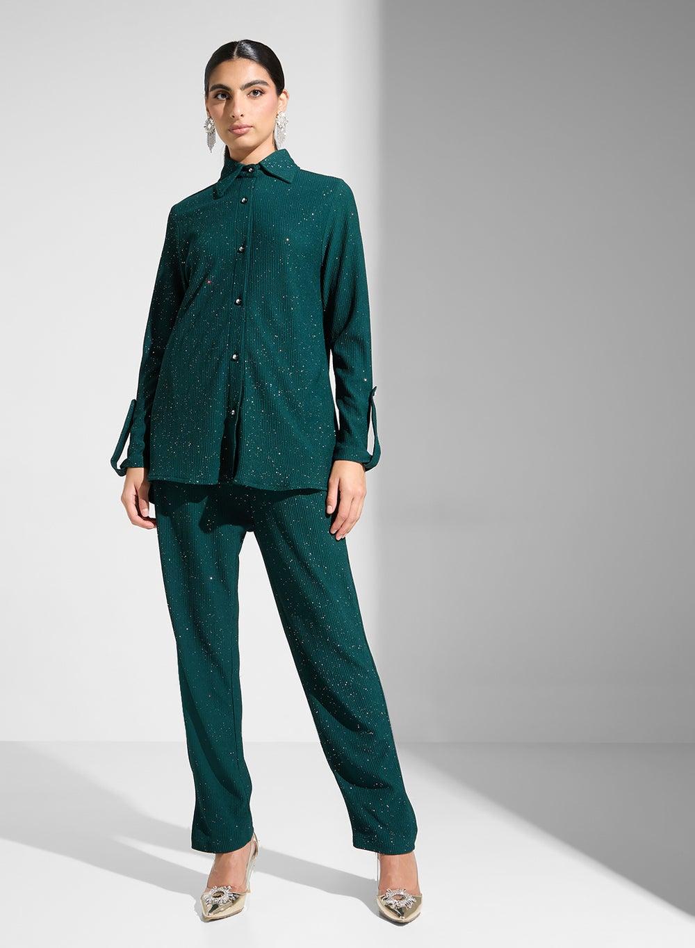 Women’s 2 Piece Long Sleeve Polyester Set - Image 1