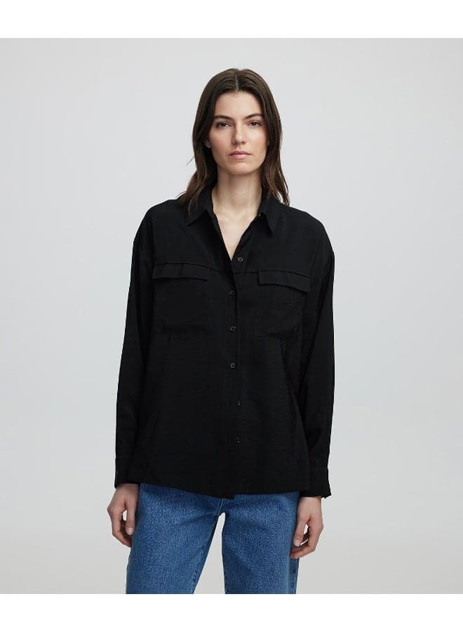 Regular Fit Shirt With Flap Pockets - Image 1