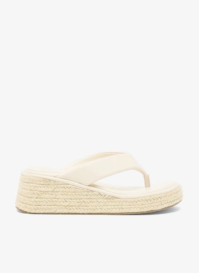 Mid Wedge Thong Sandal for Women - Image 1