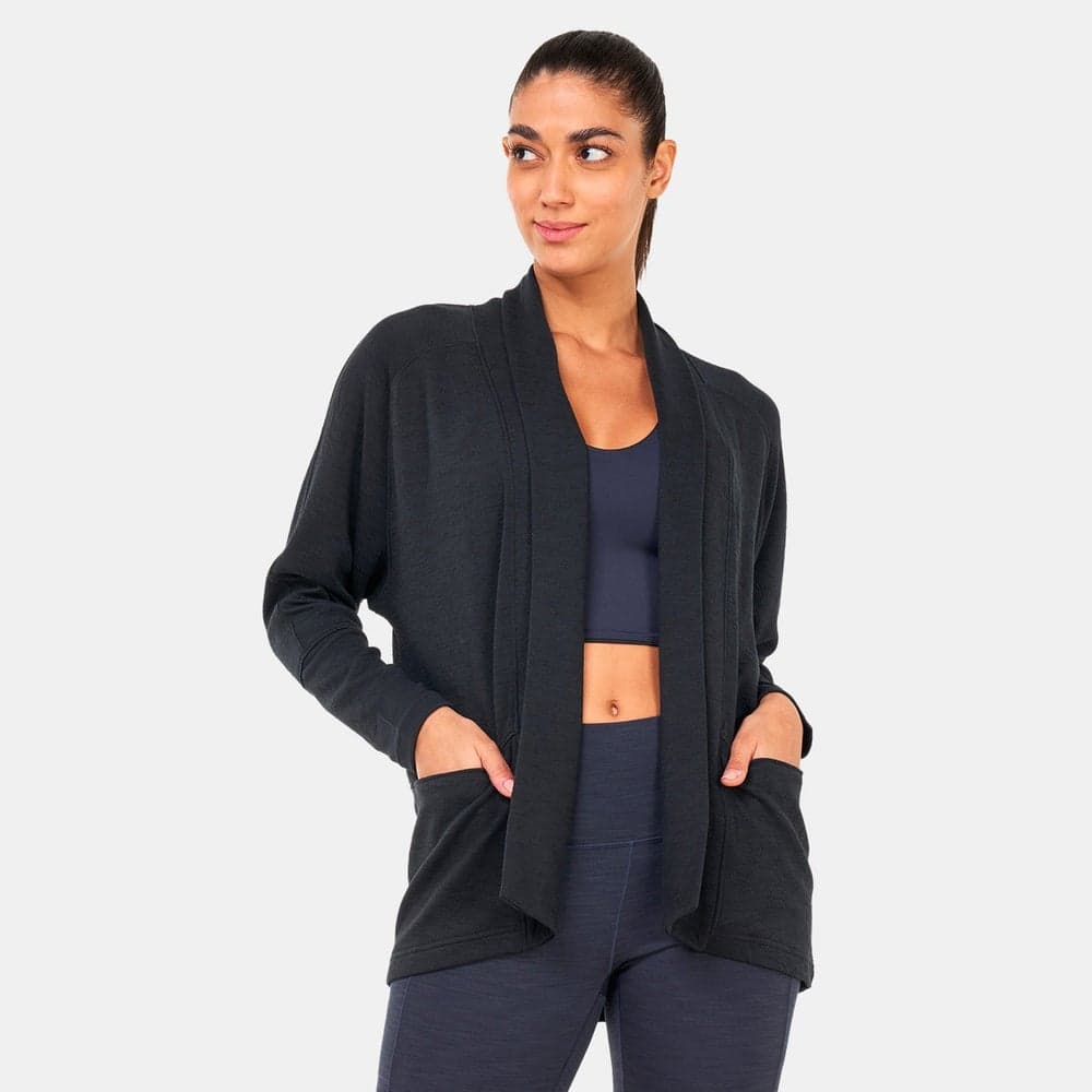 Women's Sunrise Wrap Cardigan with Shawl Collar - Image 1