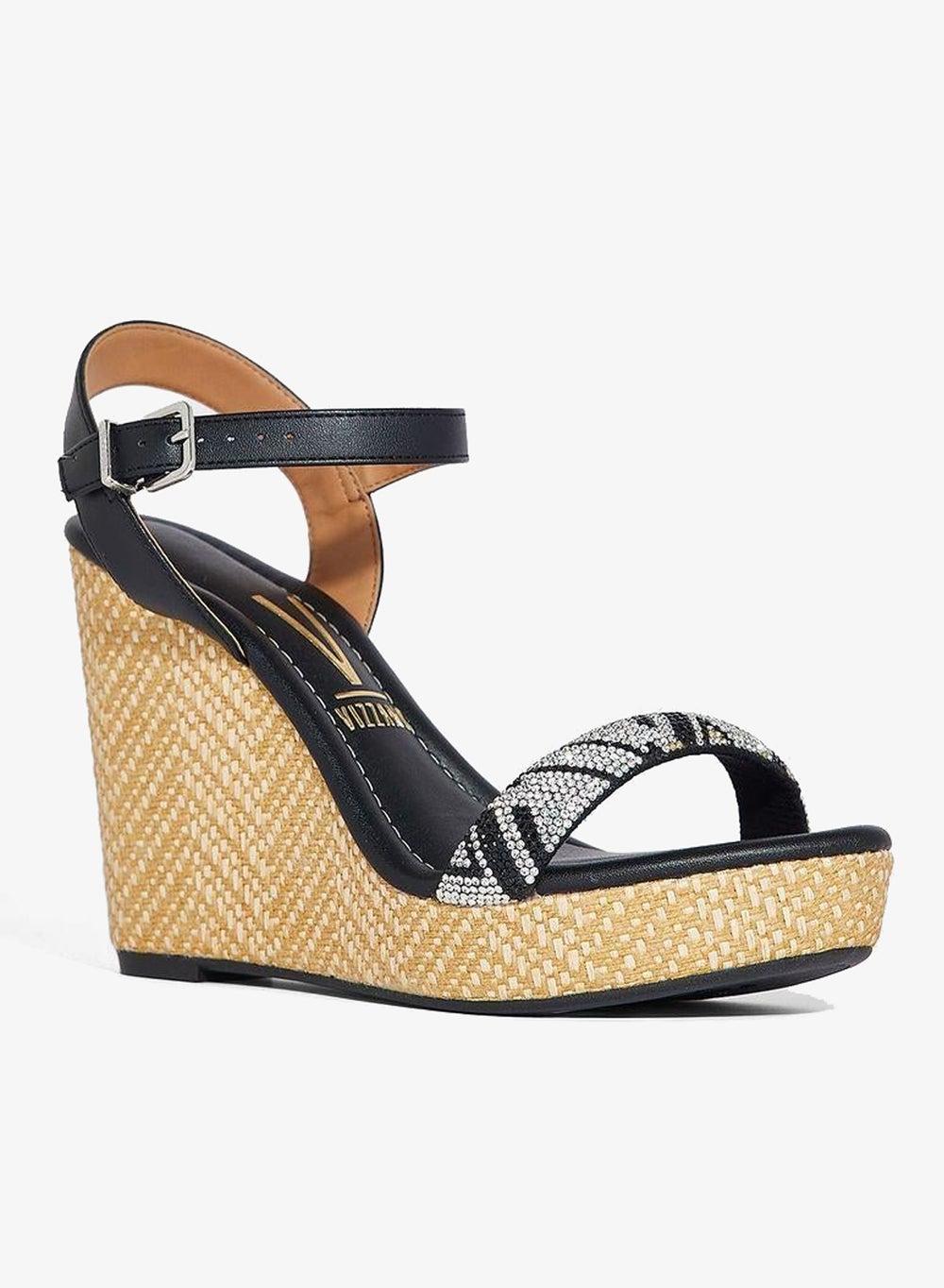Ellie Ankle Strap High Heel Wedge Sandals - Image 1