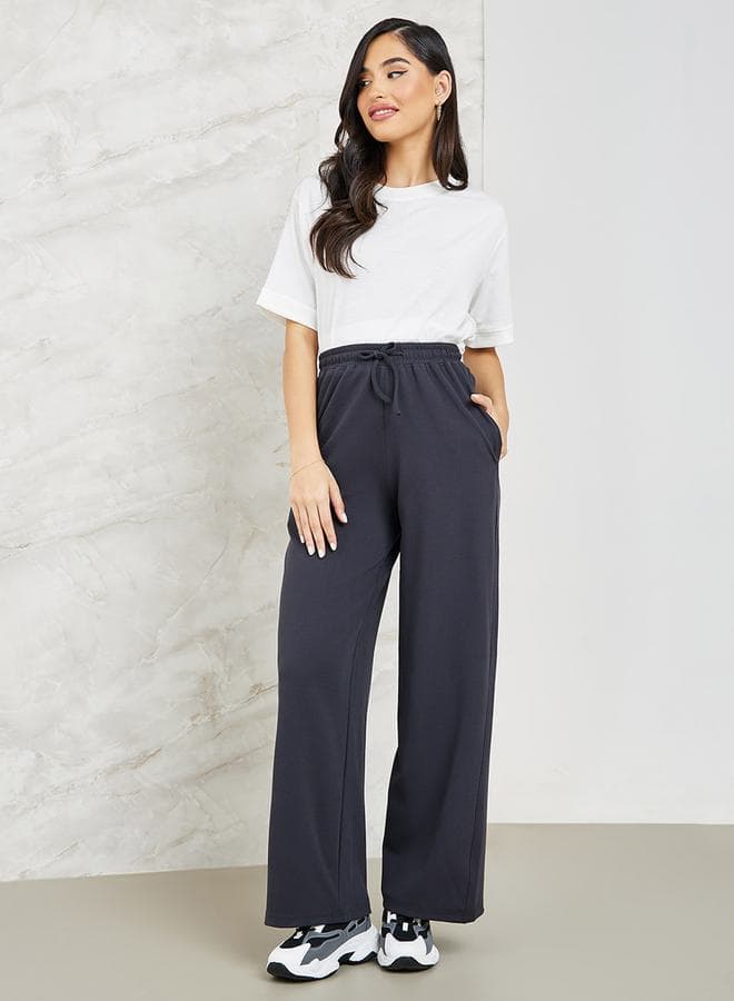 Women's Wide Leg Jogger with Side Pocket - Image 1