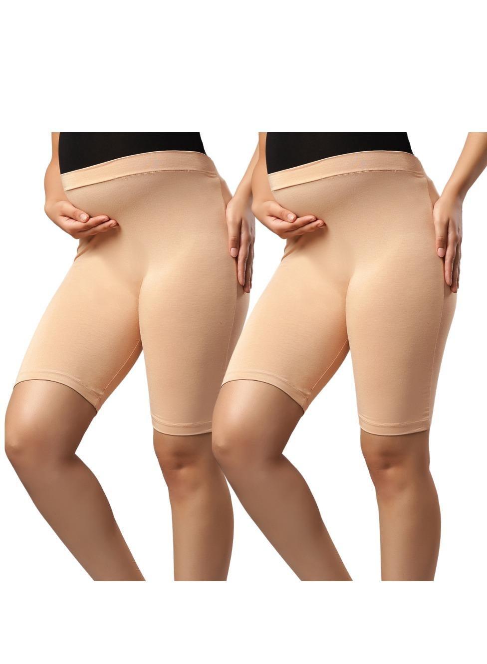 Pack of 2 Seamless Maternity Over Belly Support Shorts - Image 1