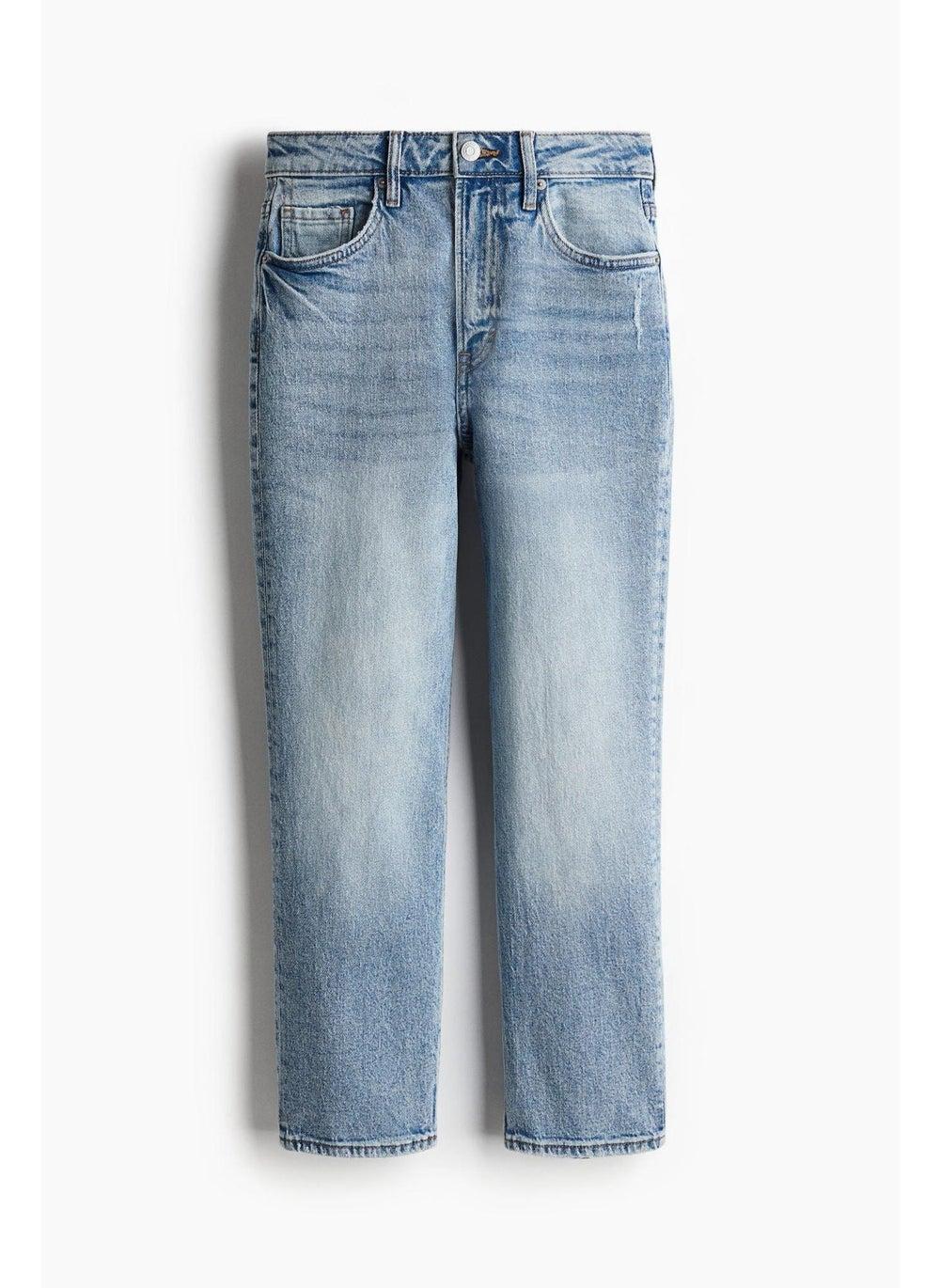Slim Straight High Ankle Jeans - Image 1