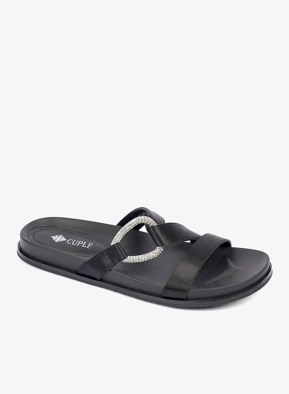 Women's Cross Strap Flats Sandals - Image 1