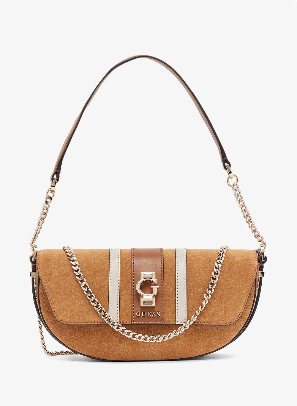 Erenia Brown Cow Leather Crossbody Bag - Image 1