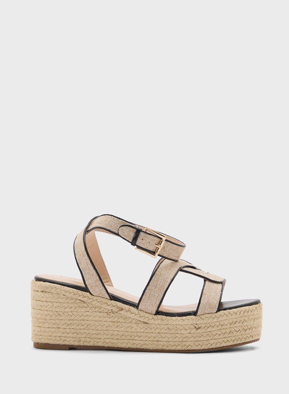 Ankle Strap Detail Wedge Sandal - Image 1