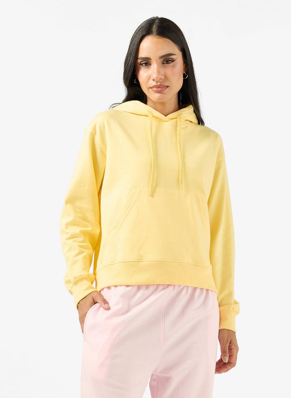 Oversize Hooded Wellness Fleece Sweatshirt - Image 1