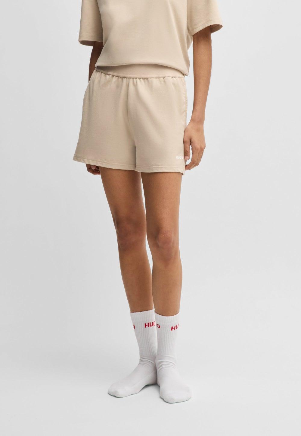 Logo-Print Stretch Shorts with Side Pockets - Image 1