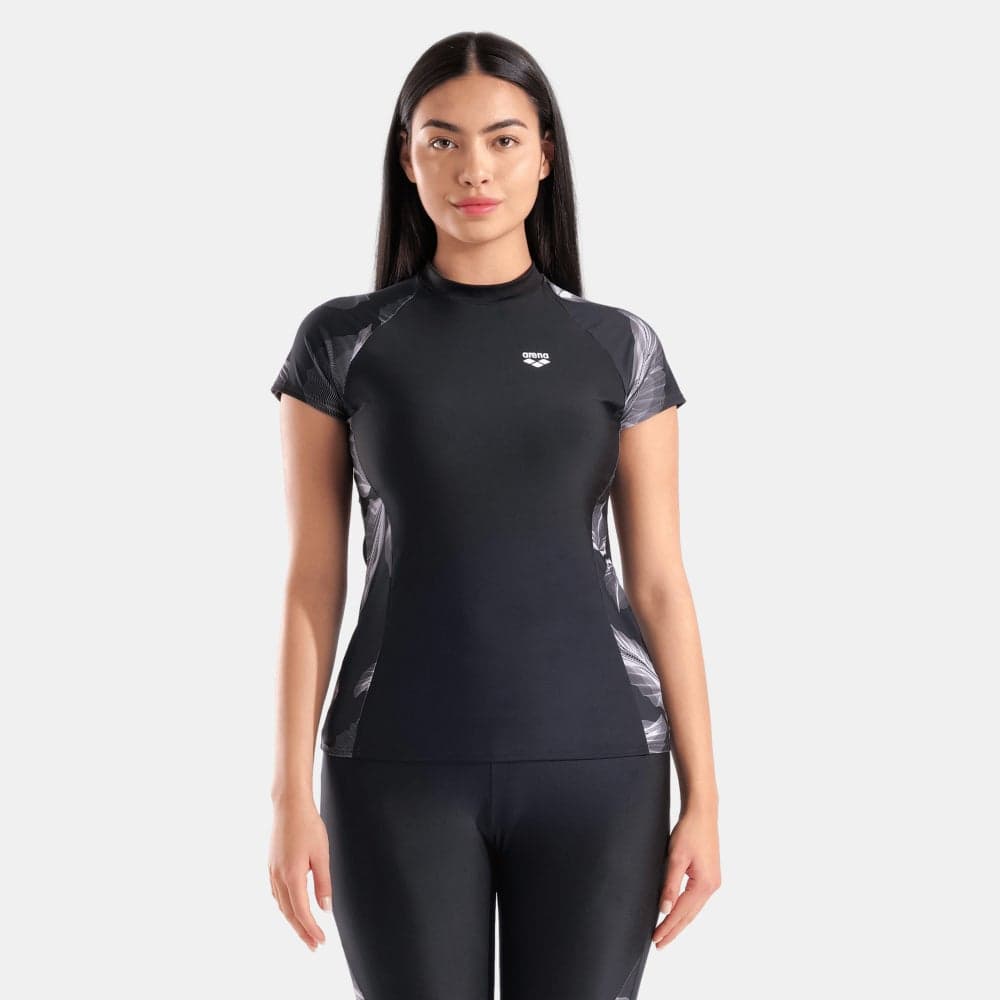 Women's Modesty Swimming Rashguard with UV Protection - Image 1