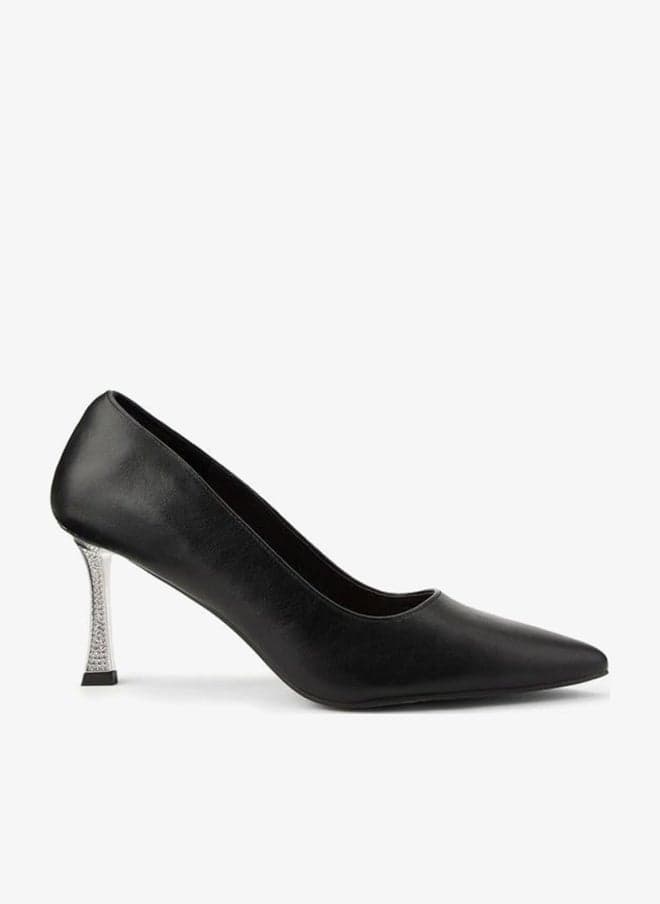 Women's Pointed Toe Stiletto Slip-On Pumps - Image 1