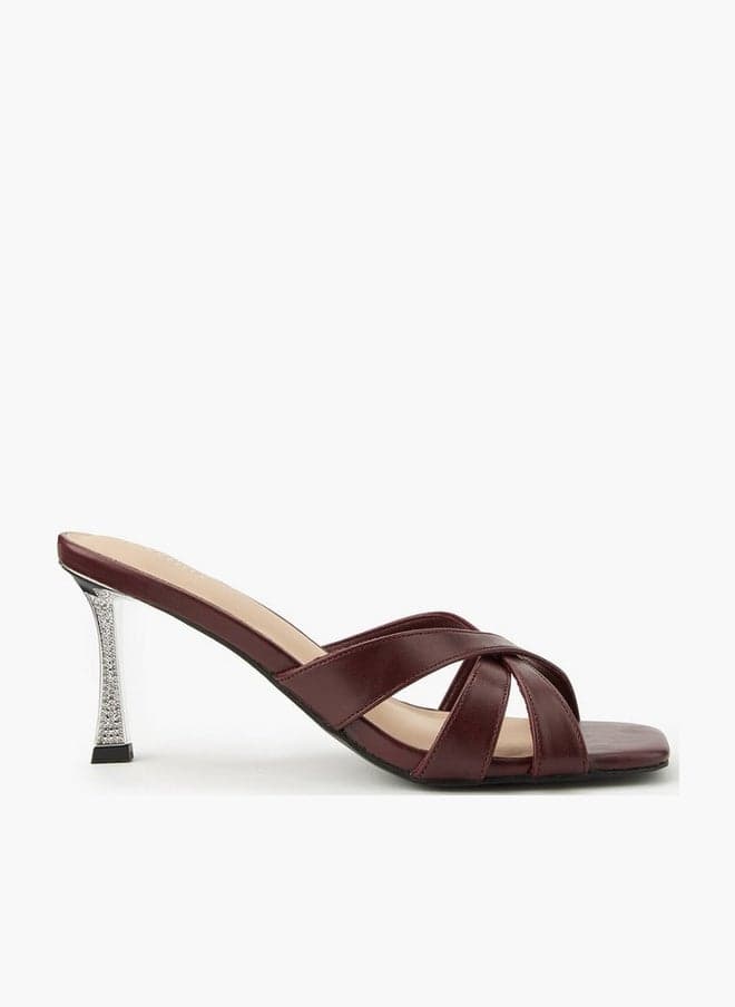 Flora Bella Women’s Stiletto Heel Slip-On Sandals - Image 1