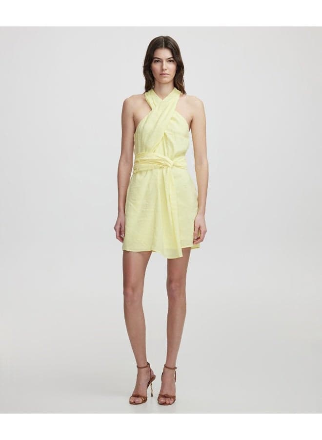 Slim Fit Halter Neck Mini Dress - Image 1