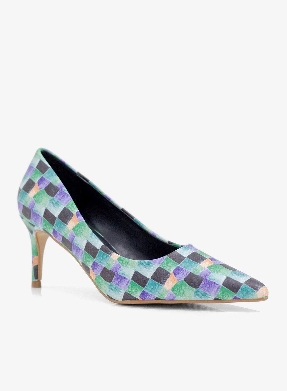 Banu 7cm Multi-Colored Pointy Court Heels - Image 1