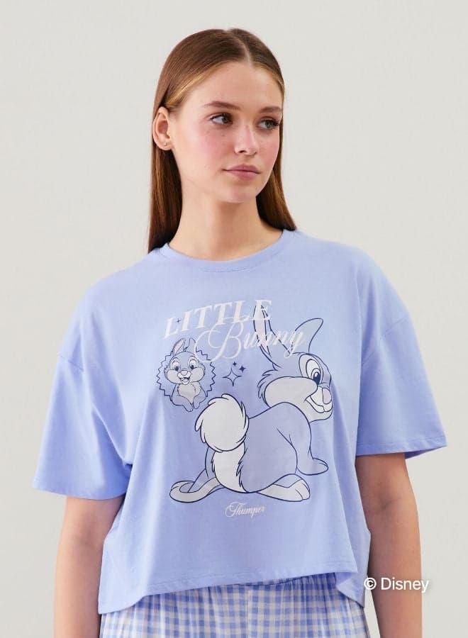 Thumper Jersey Top in Sky Blue - Image 1