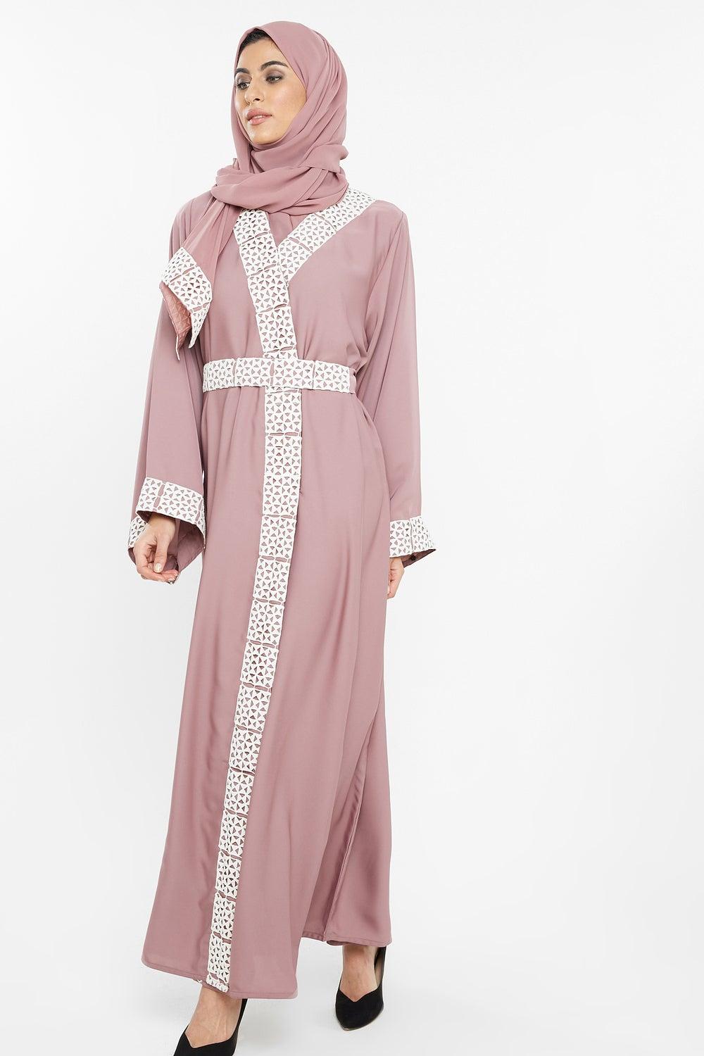 Casual Belted Abaya AJ82A - Image 1