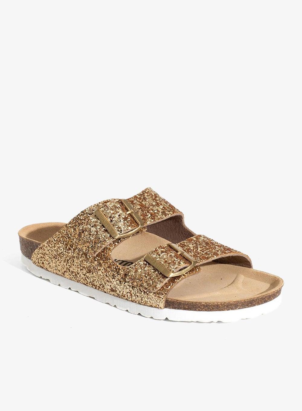 Atlas Flat Sandals with Cork Sole - Image 1