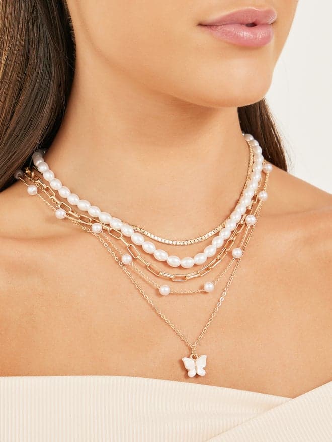 Styli Set of 5 Embellished Necklace - Image 1