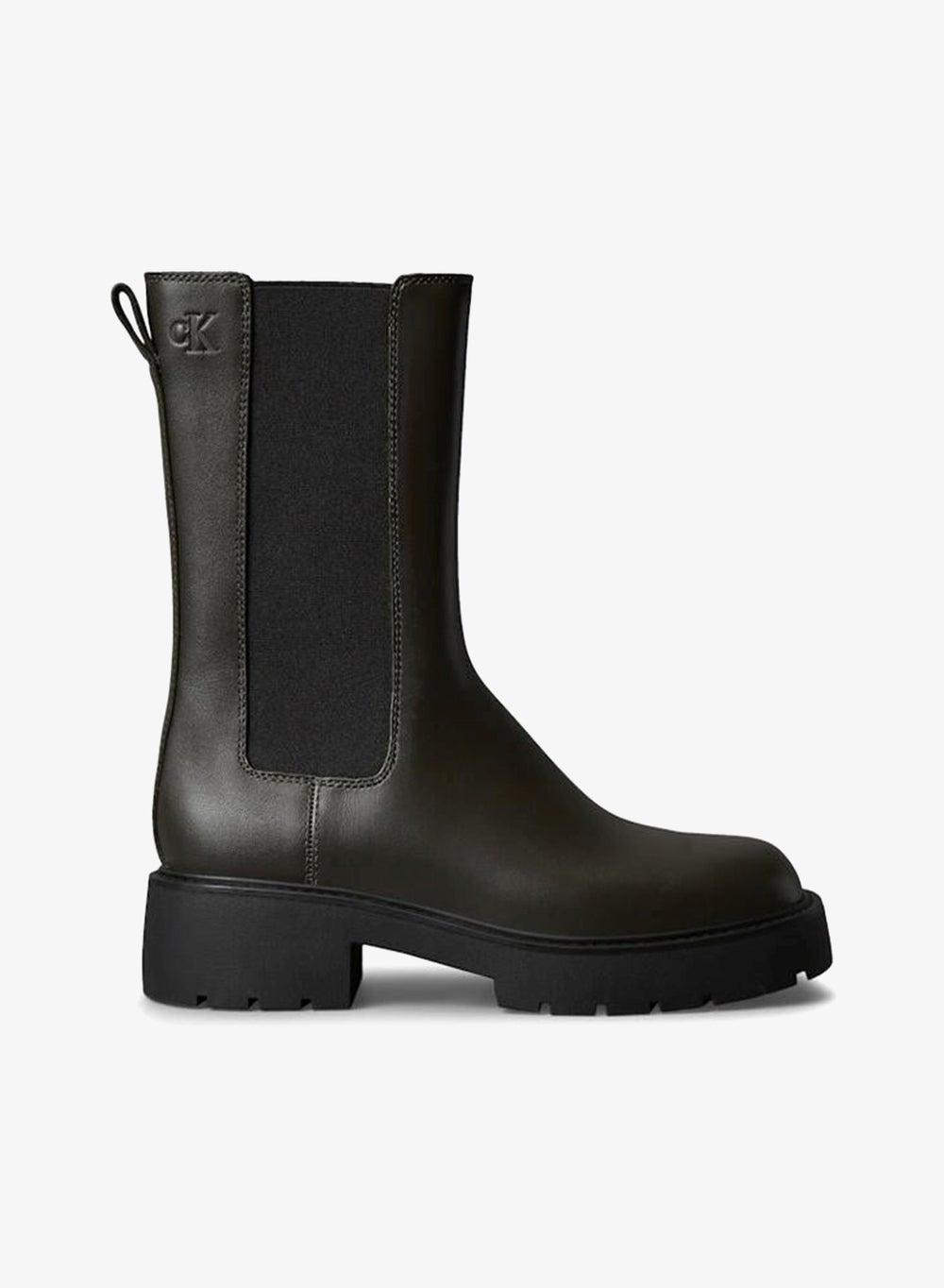 Chunky High Chelsea Ankle Boots - Image 1