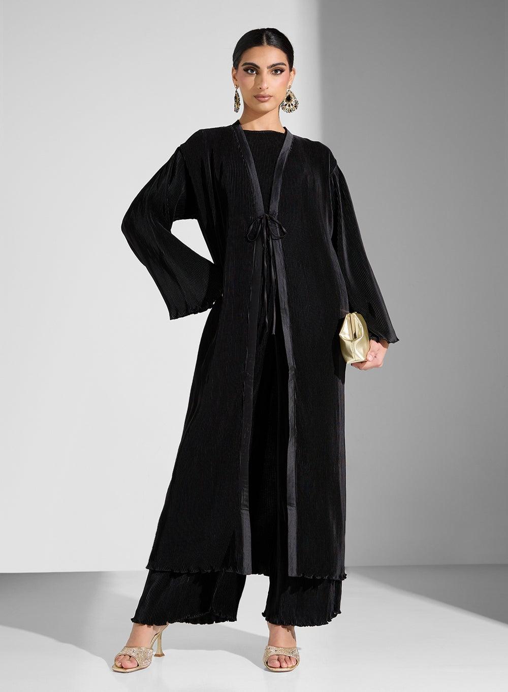 Soft Pleated Abaya for Elegant Everyday Wear - Image 1