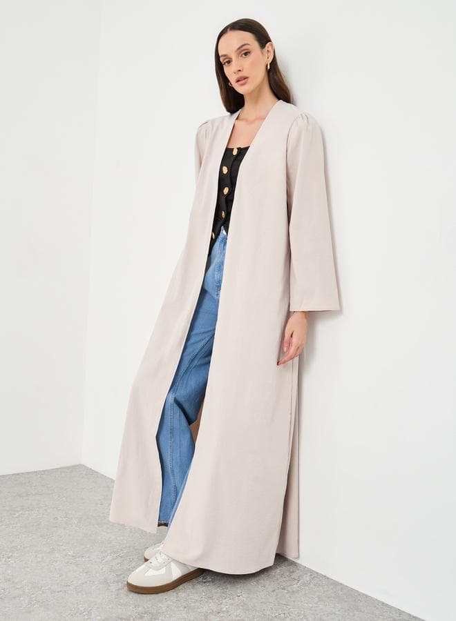 Styli Women Off White Front Open Kimono - Image 1