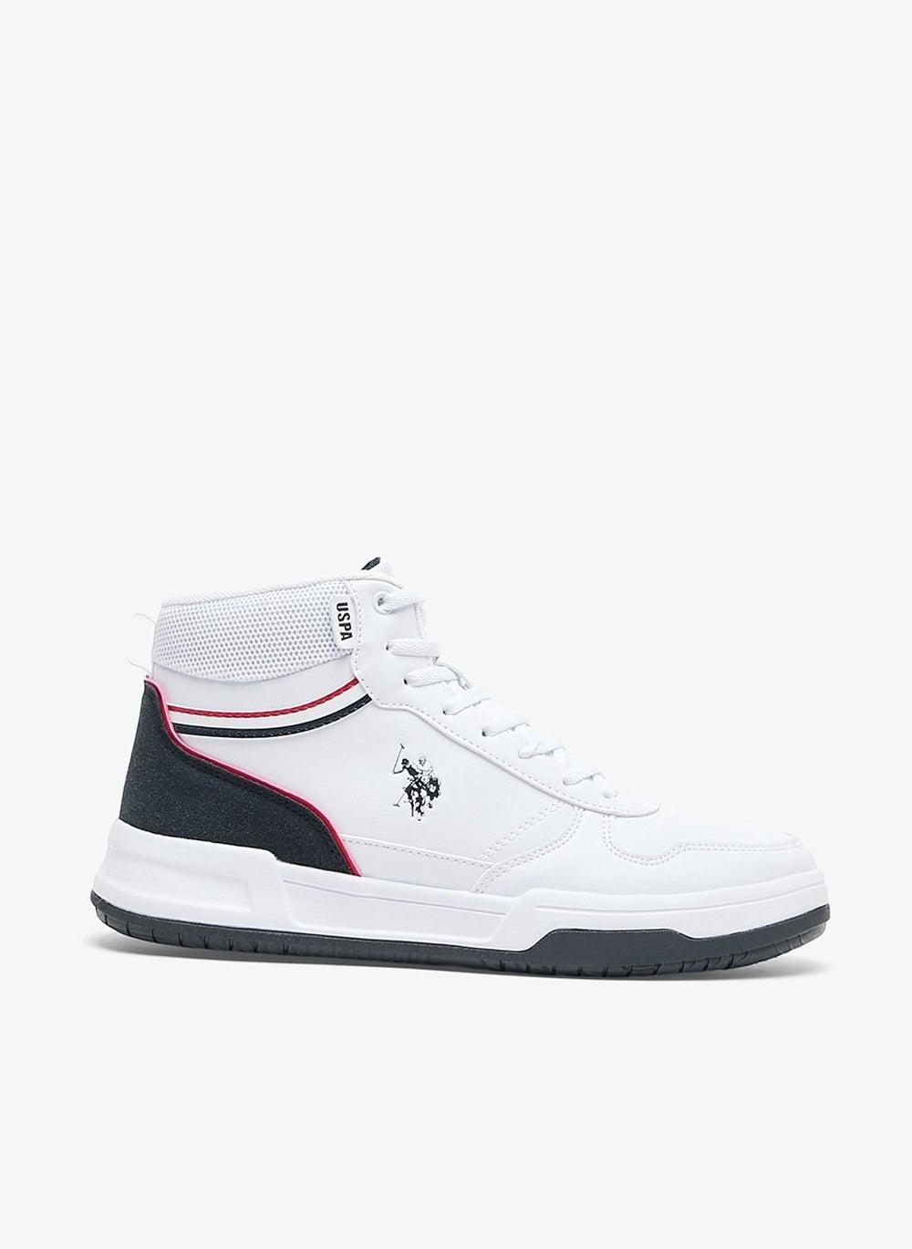 Women's White High-Top Sneakers with Lightweight Comfort - Image 1