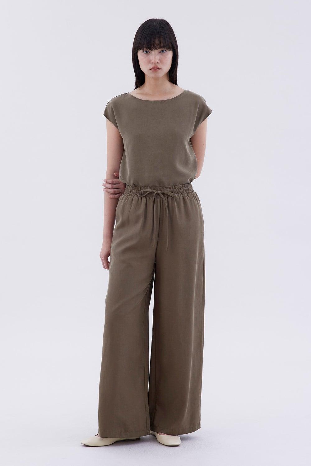 Melena High-Rise Drawstring Pants - Image 1