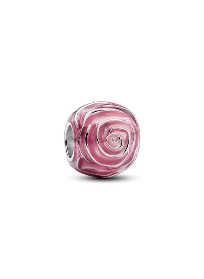 Pink Rose in Bloom Charm - Image 1