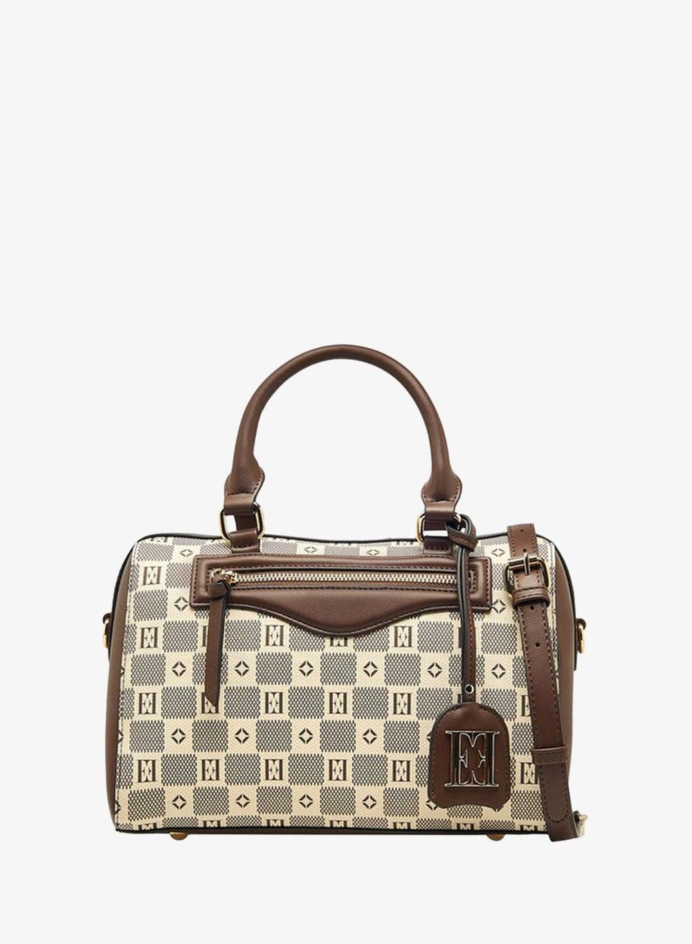 Printed Tote Bag with Zip Closure and Double Handles - Image 1