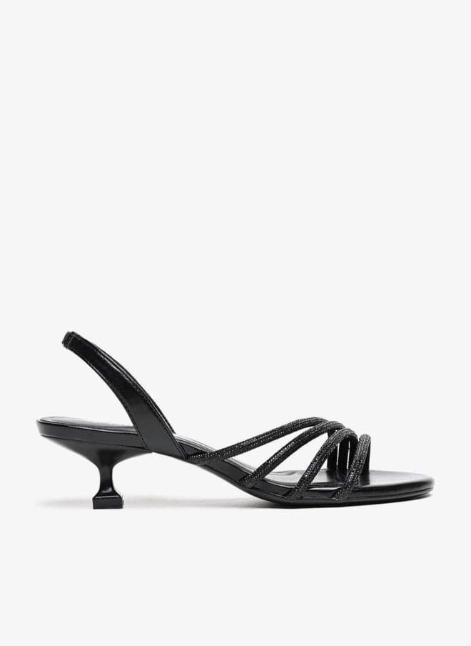 Slingback Kitten Heel Sandals - Image 1