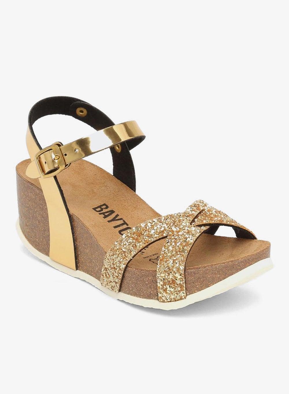 Venus Strappy Mid Heel Wedges - Image 1