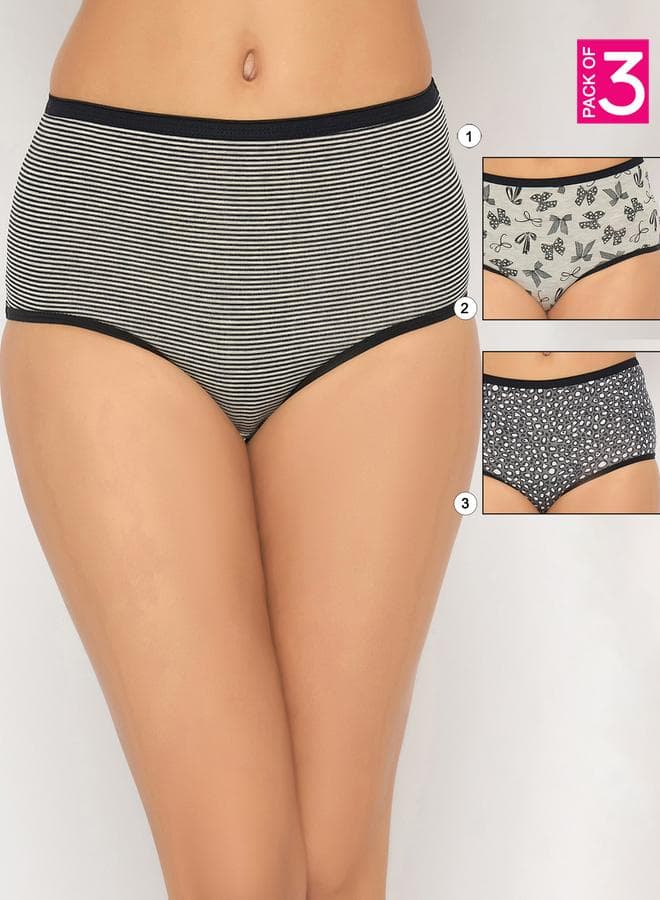 Pack of 3 Printed Hipster Briefs - Image 1