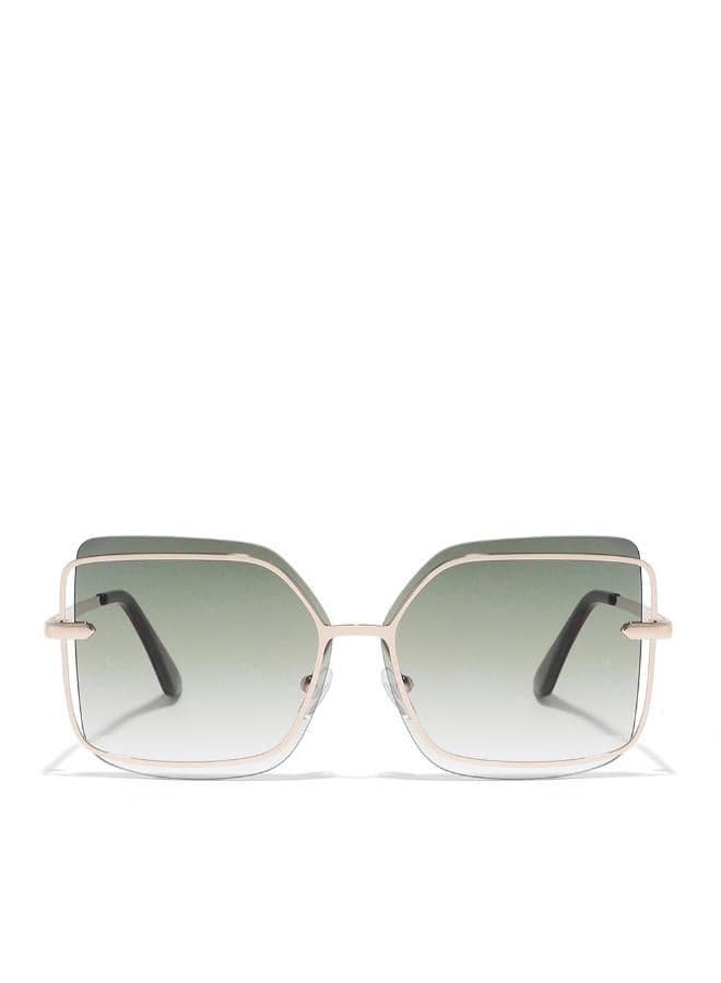 Women's BlackOut MOONLIGHT Square Full Rim Sunglasses - Image 1