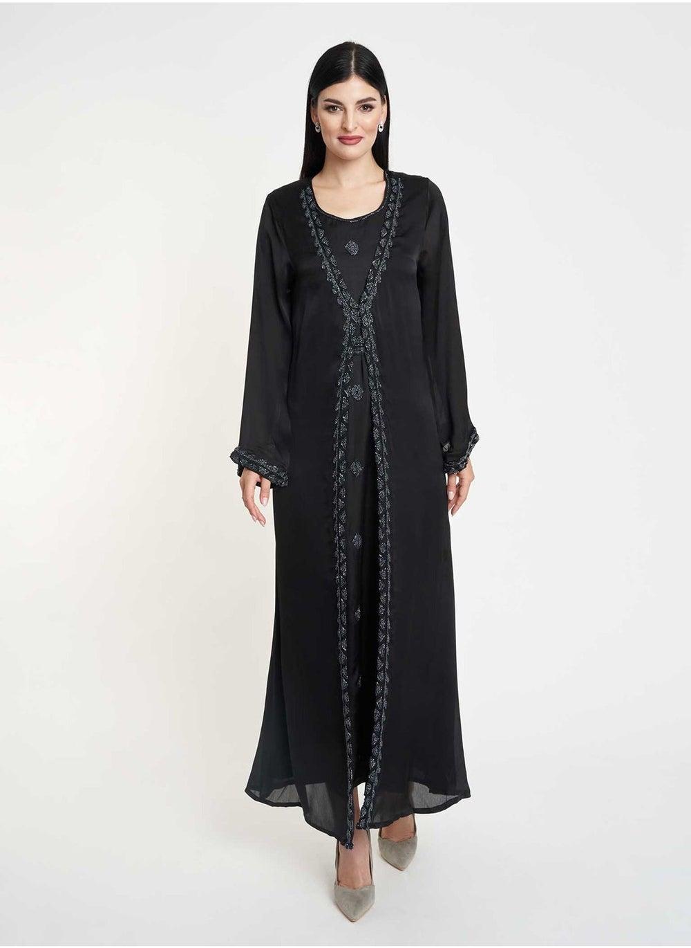 Solid Mini Silk Jalabiya - Image 1