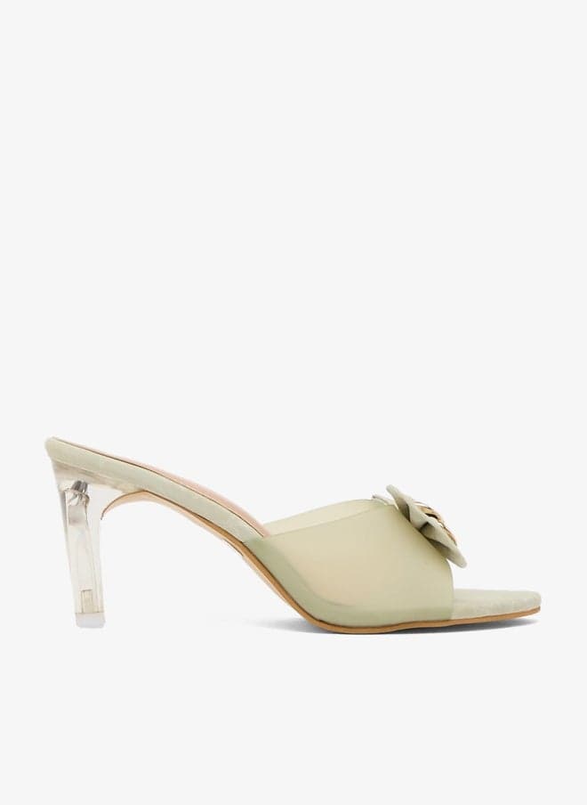 High Heeled Sandal With Bow - Image 1