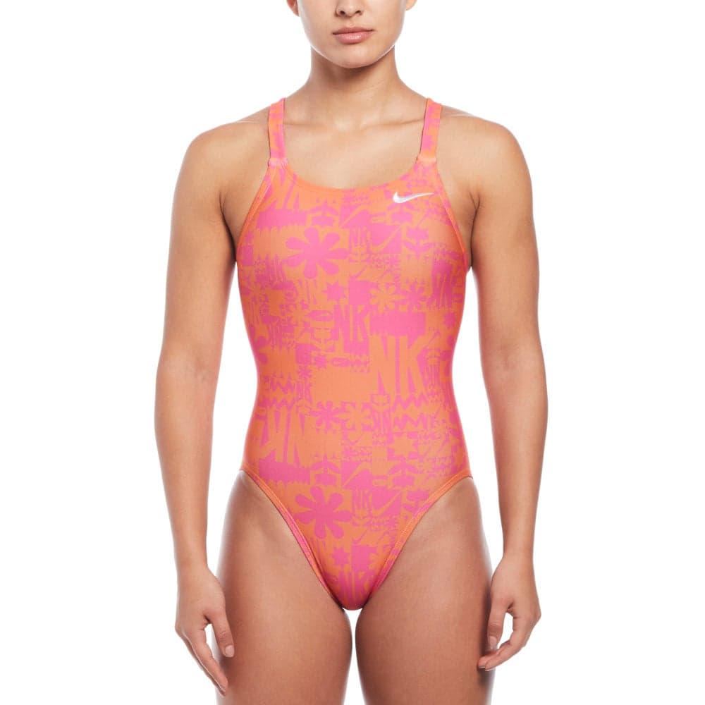 Nike Women's Flower Fast Back One-Piece Swimsuit - Image 1