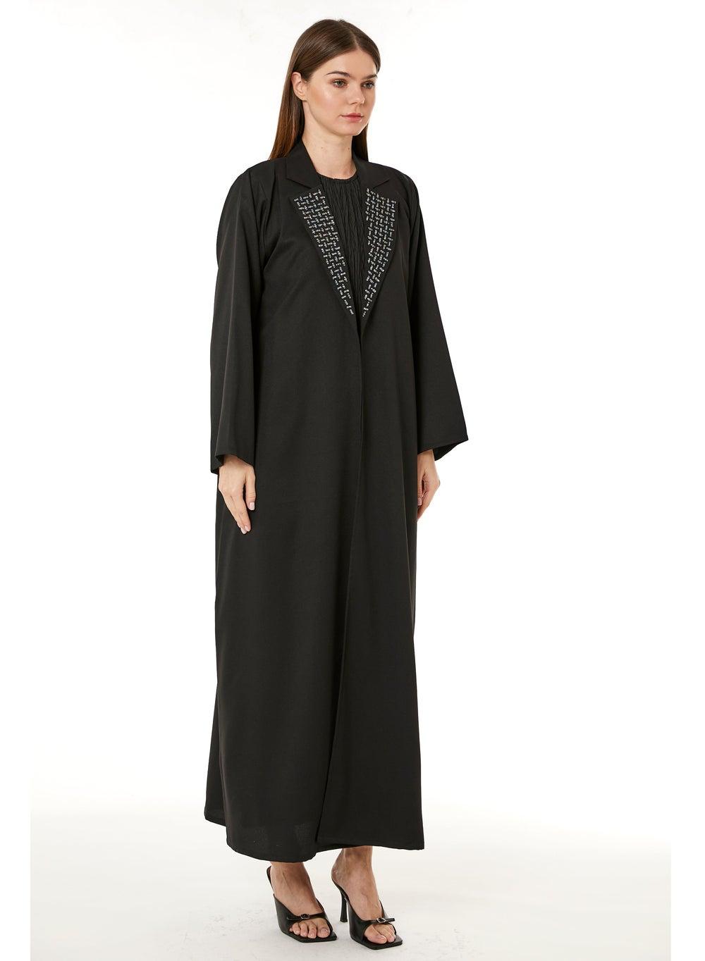 Moistreet Flared Sleeve Abaya - Image 1