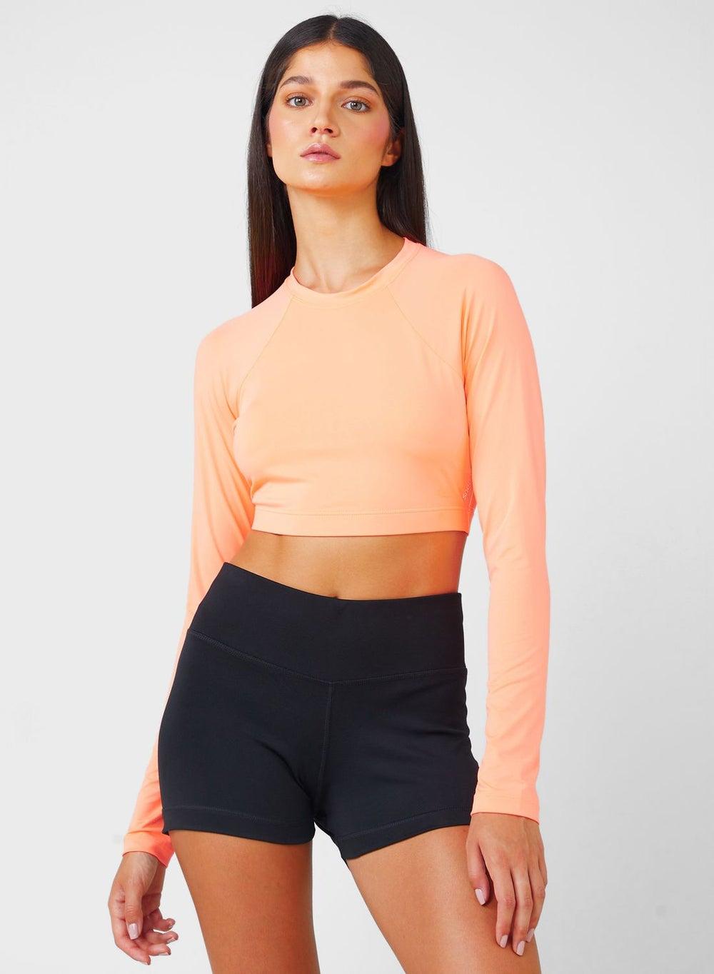 Essential Crop Top Swim Shirt - Image 1