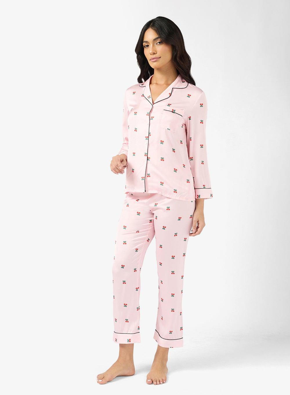 Printed Women’s Long Pyjama Set - Image 1