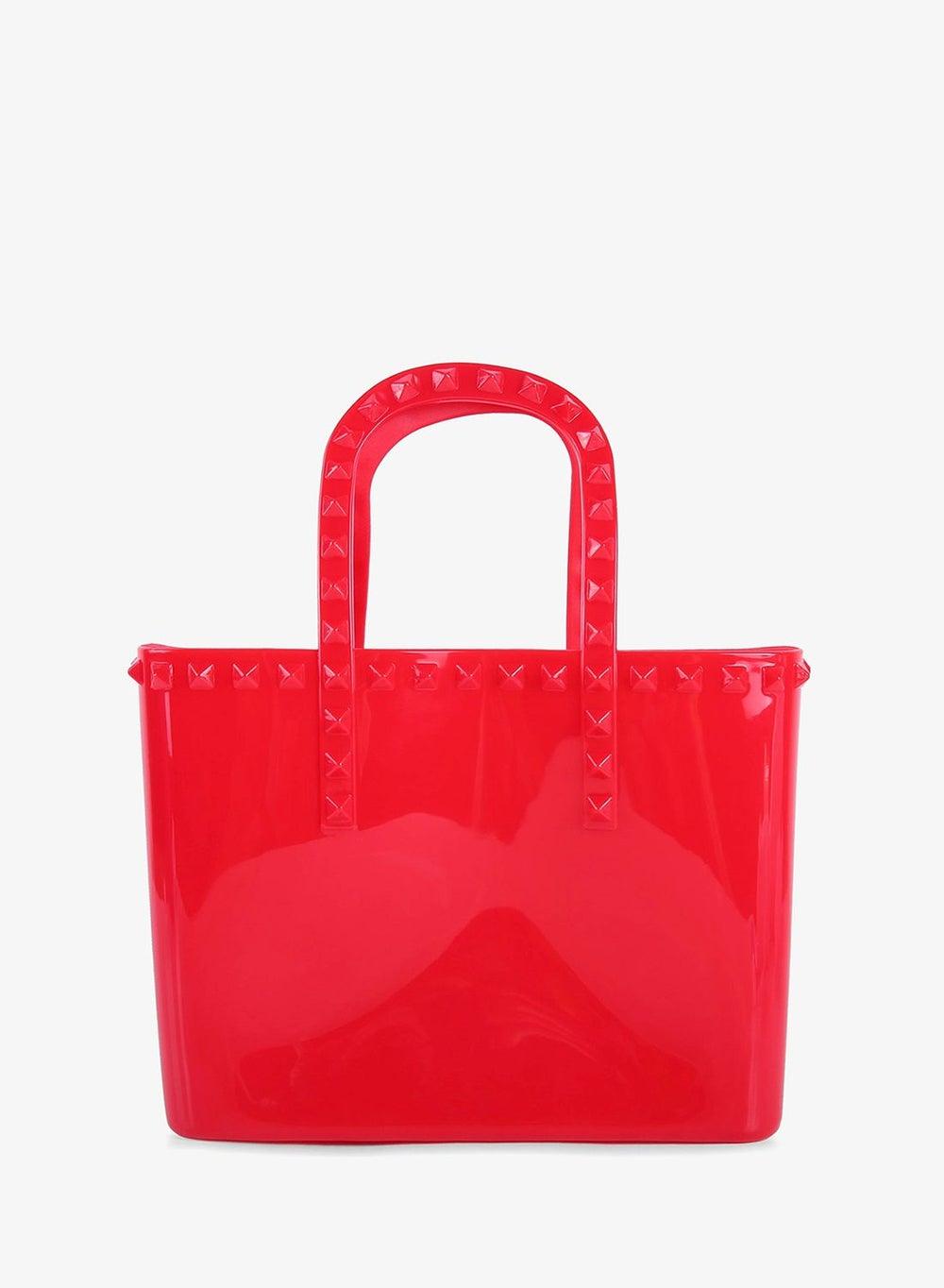 Red Studded Jelly Candy Tote - Image 1