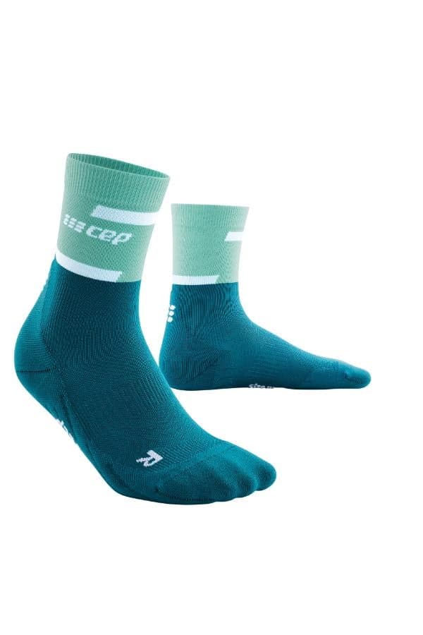 CEP Run Compression Socks Mid Cut V4 Ocean/Petrol Women - Image 1
