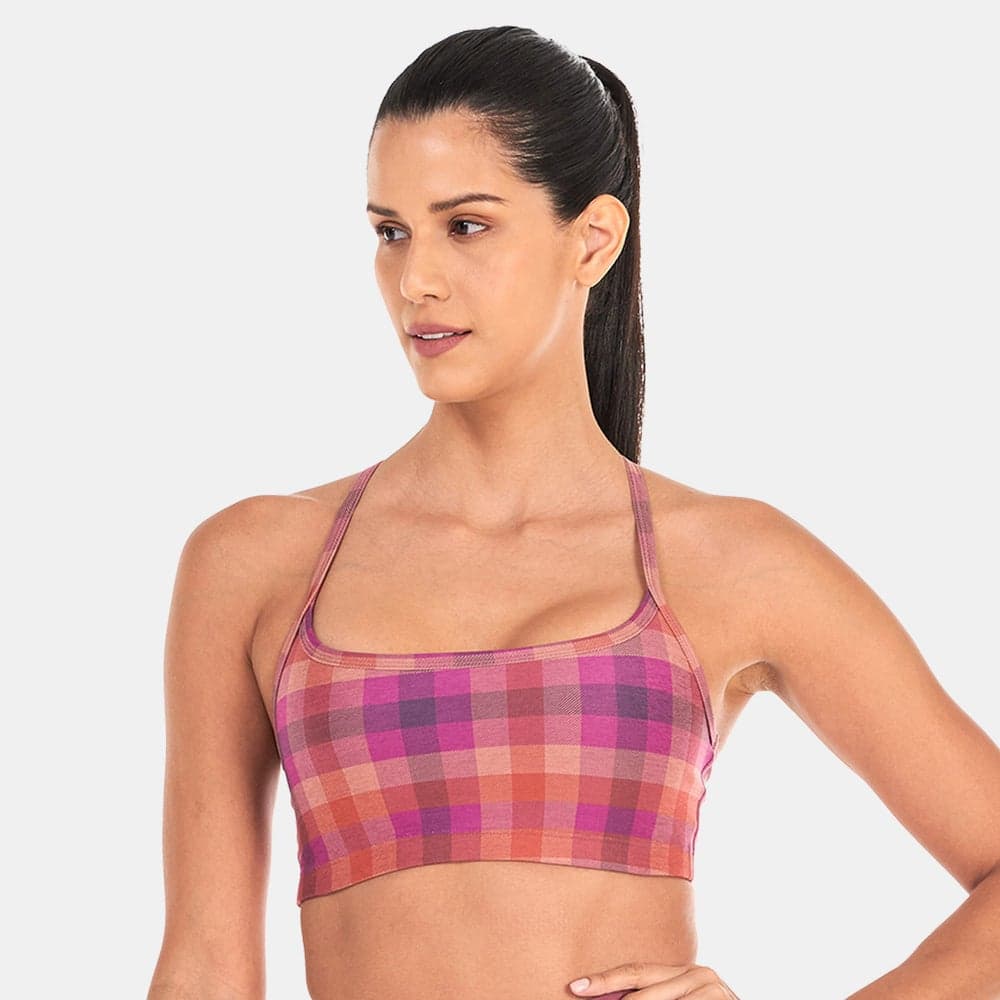 Women's SoftMark Slim Racerback Medium Support Sports Bra - Image 1