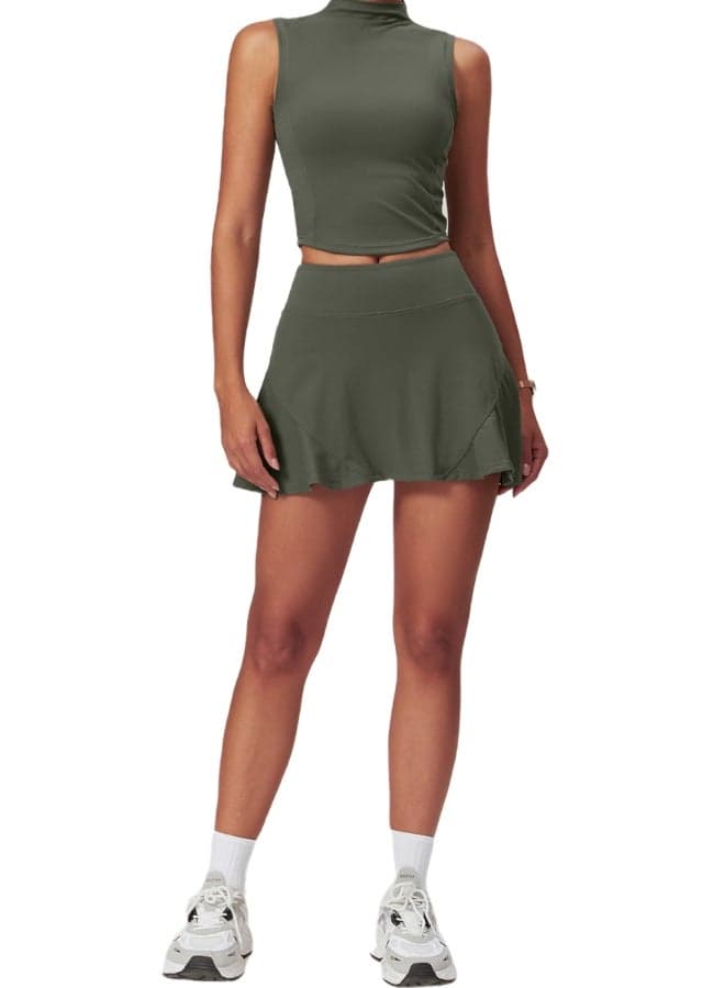 Women’s High Waist Contour Yoga Skirt with Tummy Control - Image 1