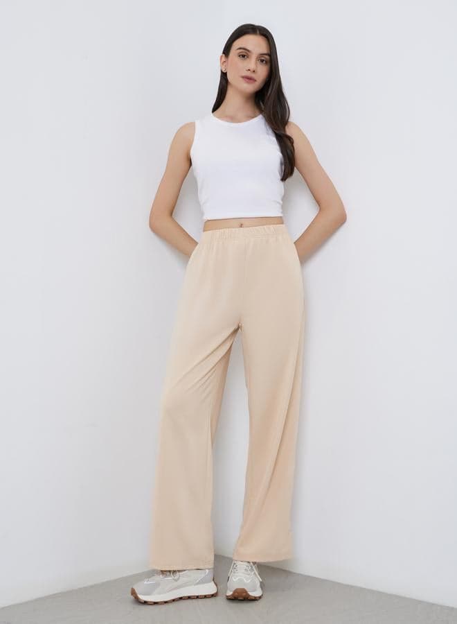 Take Two Printed Pants with Elasticated Waistband - Image 1