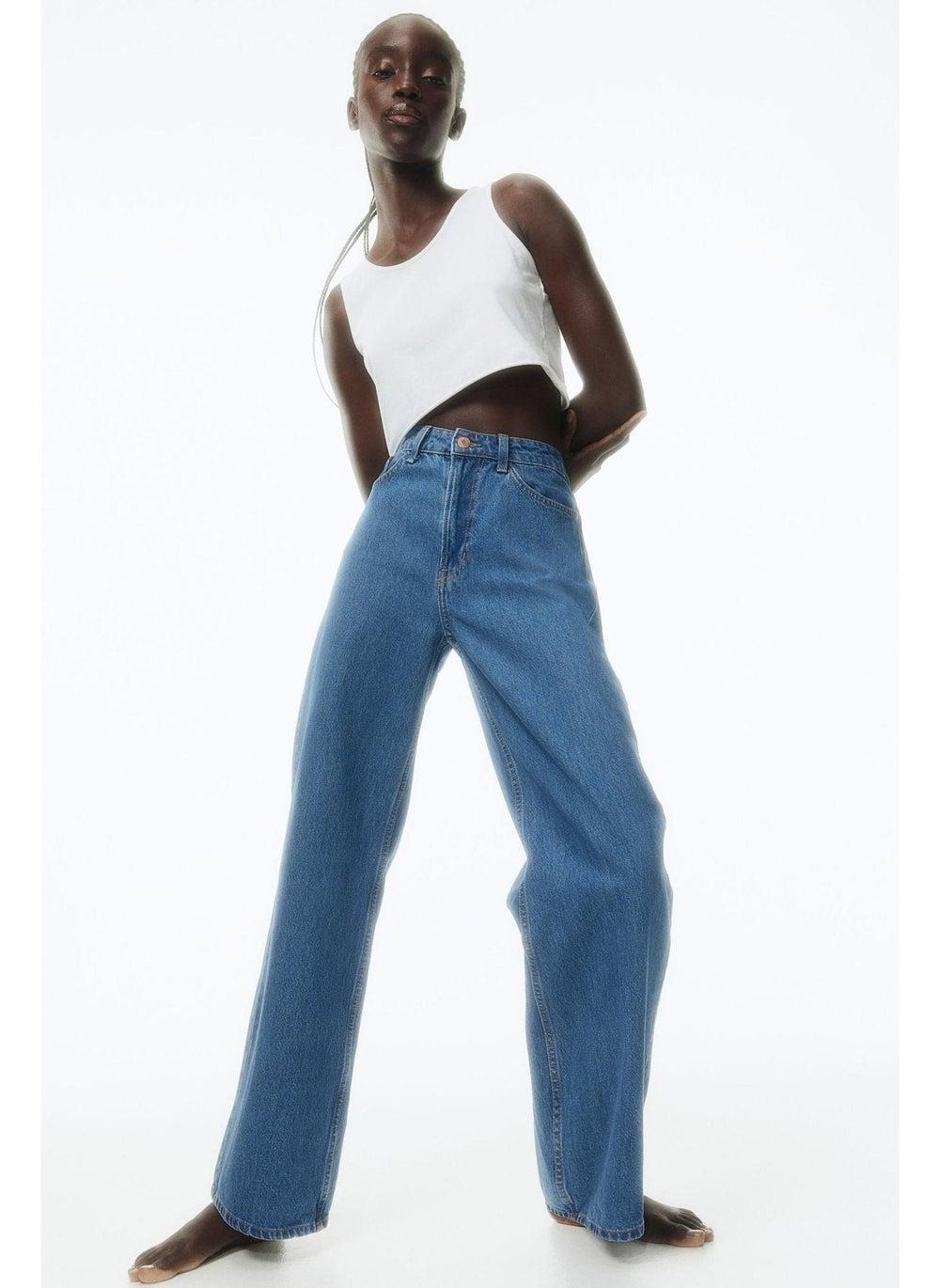 Wide Ultra High Waist Jeans - Image 1