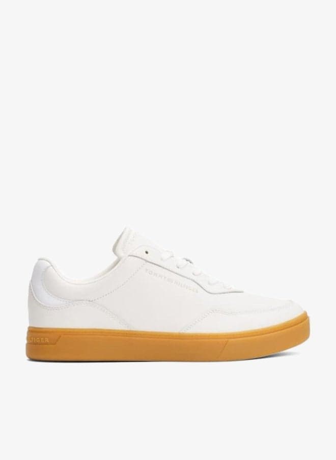 Casual Cupsole Low Top Leather Sneakers - Image 1