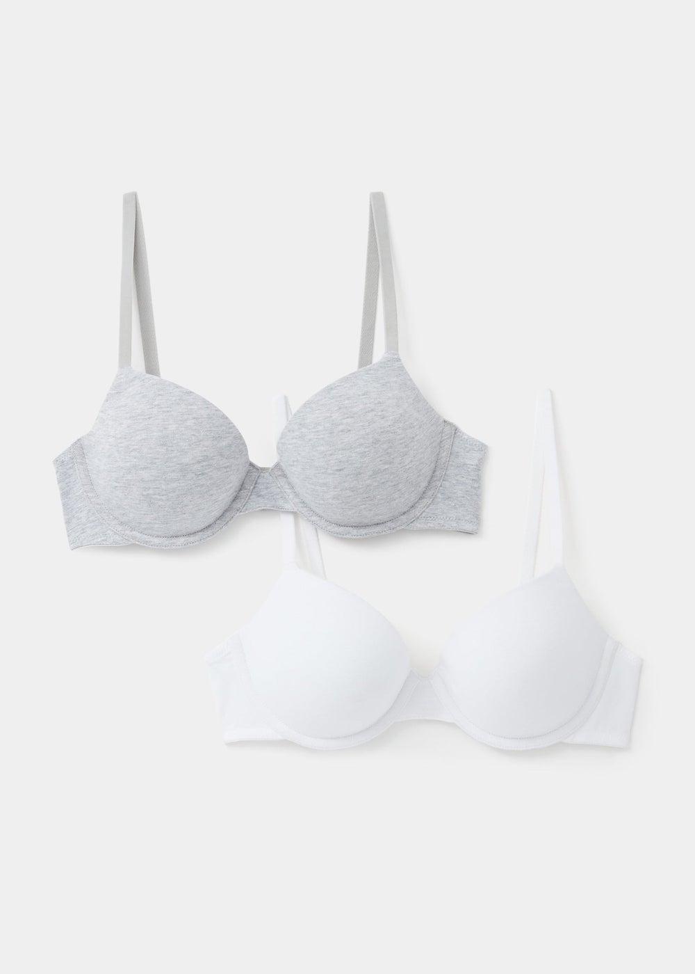 2 Pack Cotton Rich T-Shirt Bras - Image 1