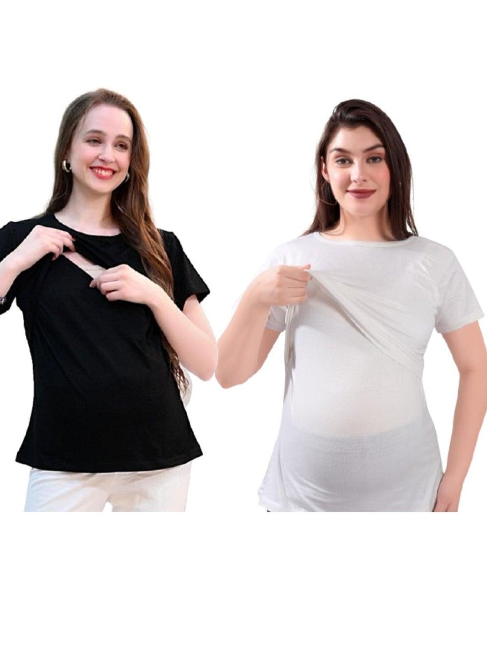 TUMMY Double Layered Maternity Nursing Top - Image 1