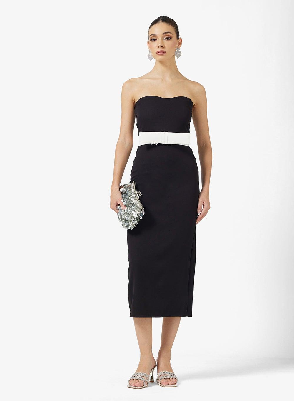 Sweetheart Midi Shift Dress - Image 1